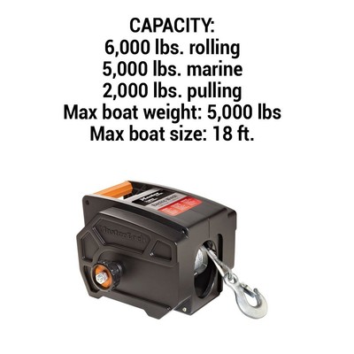 Electric Winch Towing 12 Volt Portable Boat ATV Truck Trailer 2-6000lbs Remote