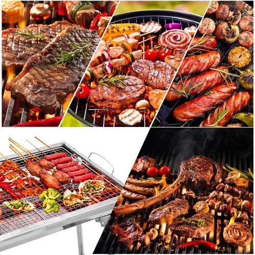 Portable Foldable Barbecue BBQ Grill Charcoal Stove Outdoor Camping Cooker