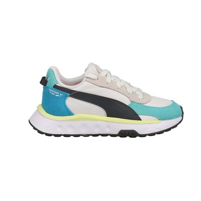 

Puma Wild Rider Rollin Lace Up Youth Boys Blue, White Кроссовки Повседневная обувь 38, Puma Wild Rider Rollin' Lace Up Youth