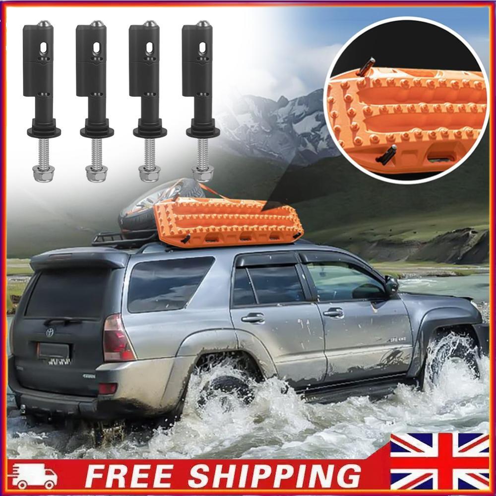 4Pcs Safety Traction Board Mount Black for MaxTrax MKII Recovery/Traction Boards