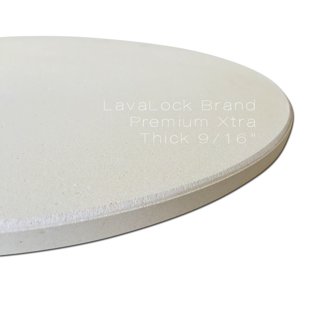 13" Pizza / Baking Stone For MEDIUM Big Green Egg / Kamado EXTRA THICK 9/16"