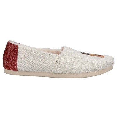 

TOMS Alpargata Белые женские повседневные туфли без шнуровки с вышивкой 10016082T, Белый, TOMS Alpargata Embroidered Slip On