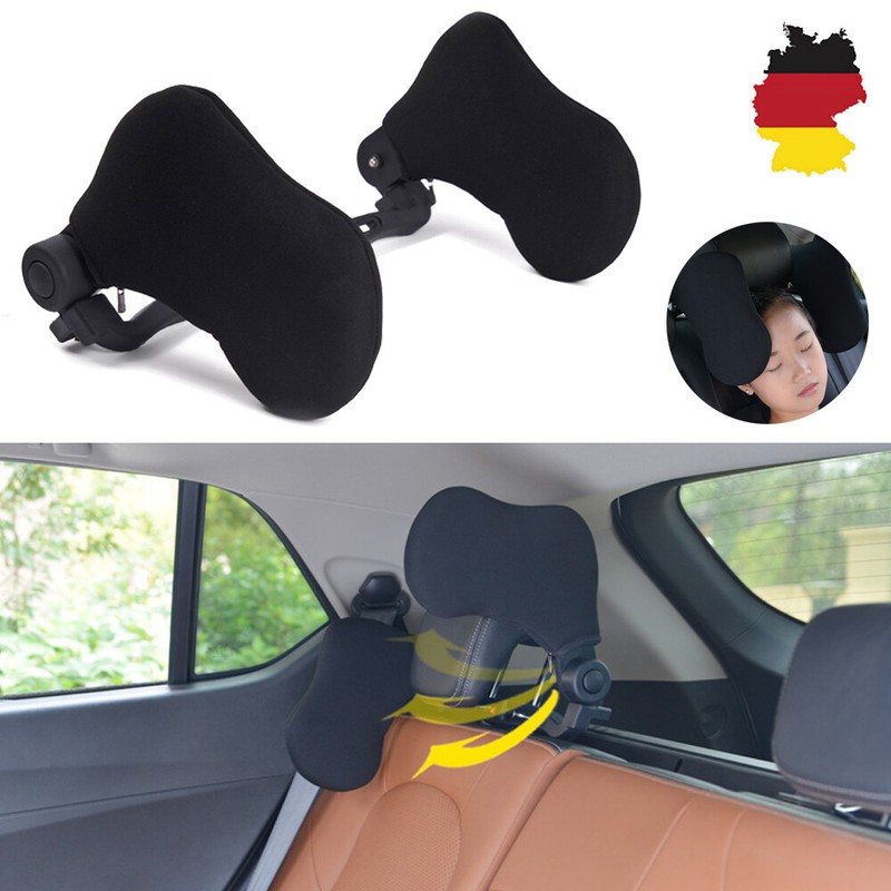 Einstellbar Autositz Kopfstütze Nackenkissen Nackenstütze Schlafkissen Kinder DE