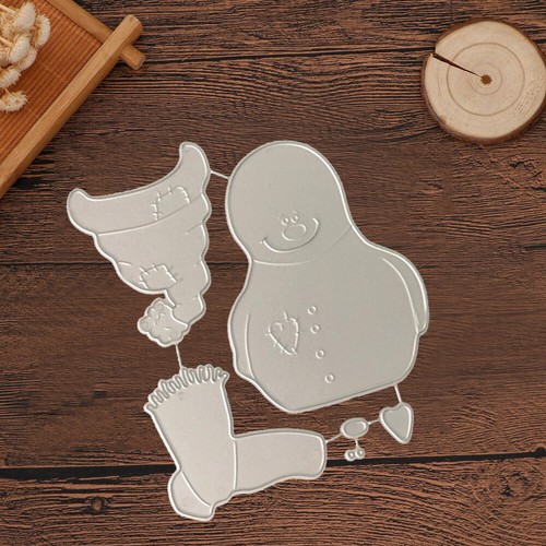 Christmas Snowman Metal Cutting Dies Stencil Scrapbooking Embossing Card DIY