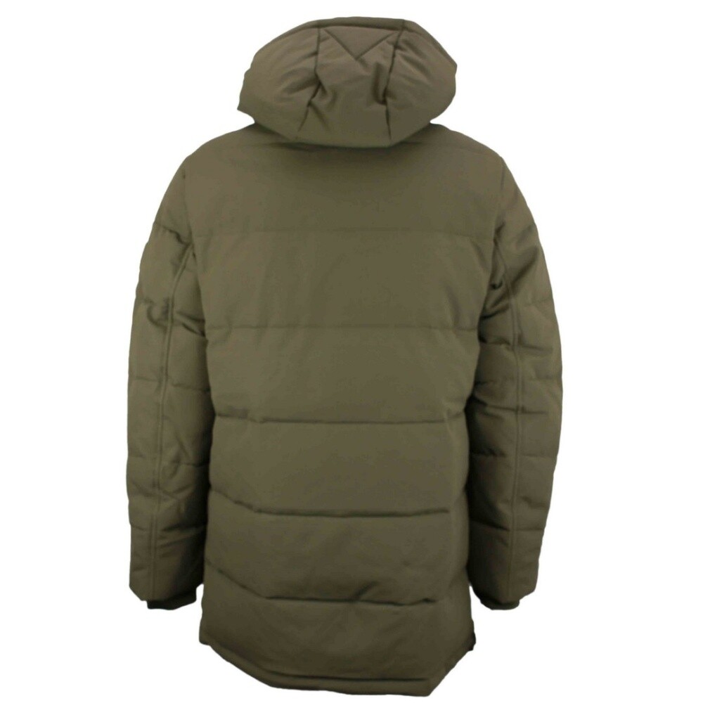 Pre-owned Tommy Hilfiger Herren Jacke Utility Parka Grün Unifarben Mw0mw27703 Rbn Khaki