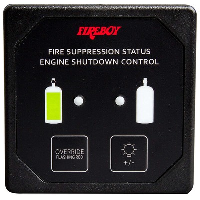Fireboy-Xintex Deluxe Helm Display w/Membrane Switch, Remote Horn LEDs f/Engine