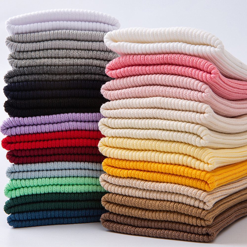 DIY Elastic Knitted Rib Seamless Tubular Cuff Trim Fabric ...