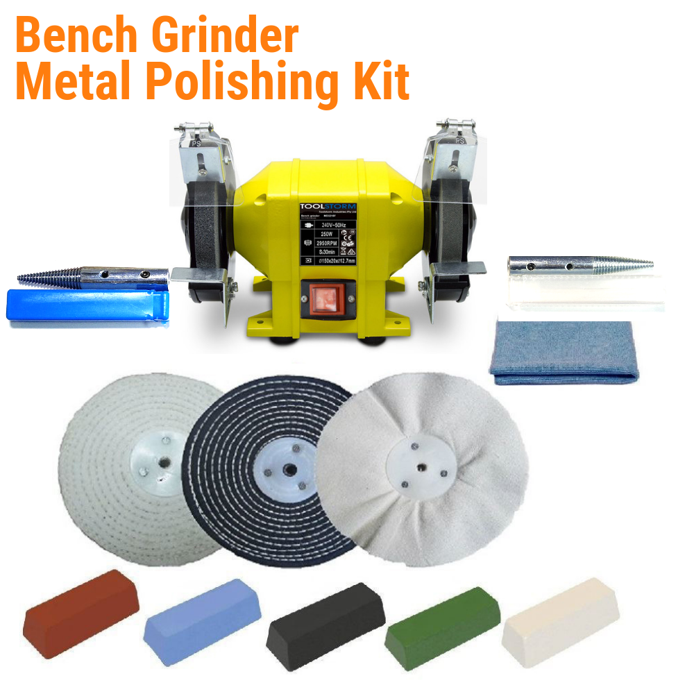 150mm Induction Bench Grinder Bench Polisher With 6" Metal Polishing