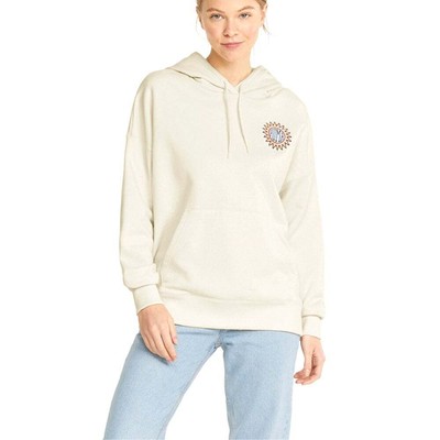 

Puma Downtown Relaxed Graphic Pullover Hoodie Женская белая повседневная верхняя одежда 5335, Белый