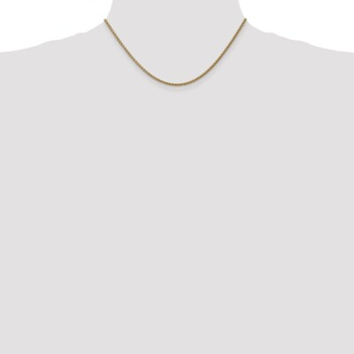 Pre-owned Superdealsforeverything Real 14kt Yellow Gold 16 Inch 1.05mm Spiga With Spring Ring Clasp Chain; 16 Inch
