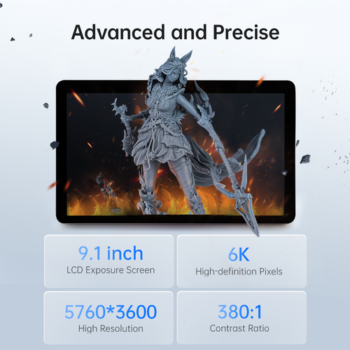 ANYCUBIC Photon Mono X 6Ks Resin LCD 3D Printer Fast 7.8x7.7x4.8in 6k HD Print