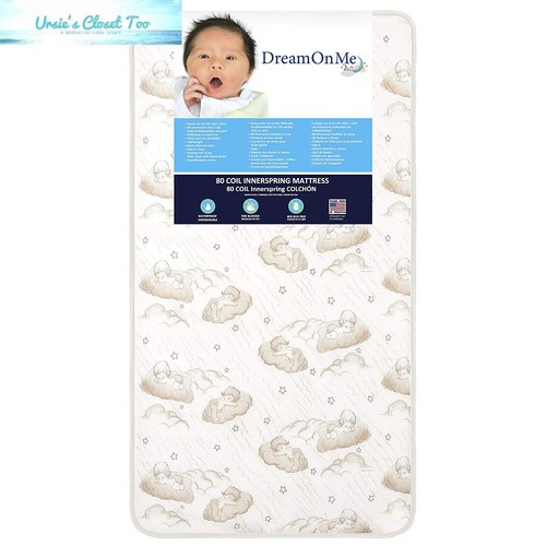 Dream On Me Spring Crib and Toddler Bed Mattress, Twilight