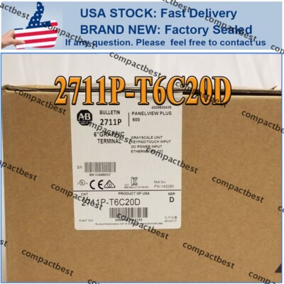 USA SELLER SEALED  PANELVIEW PLUS 2711P-T6C20D, FREE SHIPPING