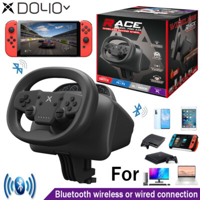 Bluetooth Wireless Racing Gaming Steering Wheel Controller For Switch PC Tablets