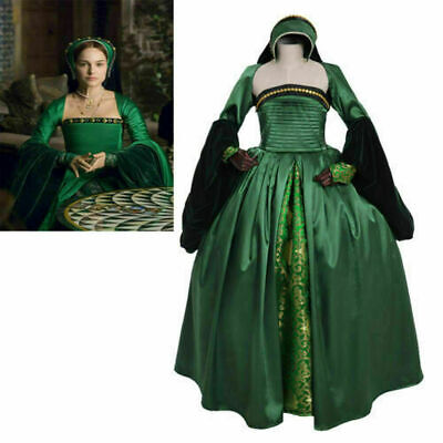 Elizabeth tudor Anne Boleyn green dress costume other Boleyn girls dress:Fr