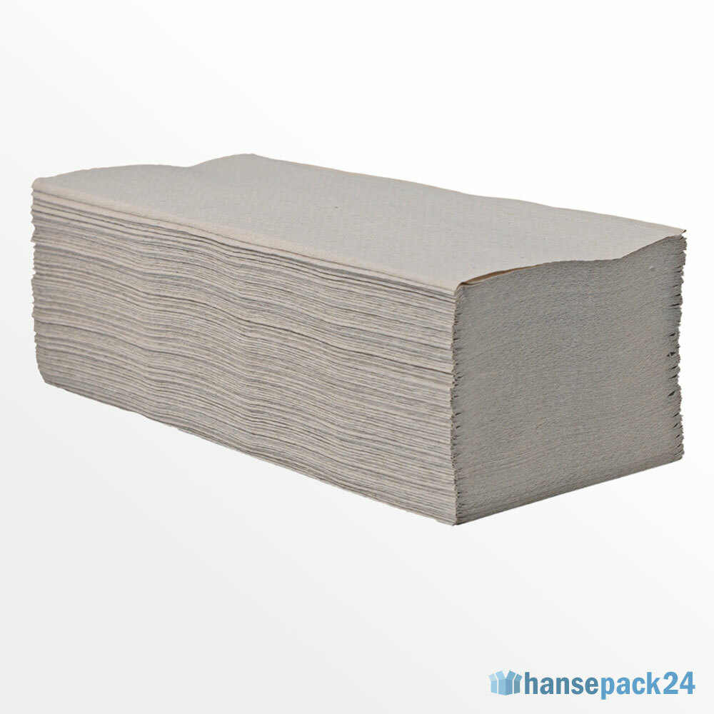 10000 x Falthandtücher Einmal Papierhandtücher 25 x 23cm Handtuch 1 lagig Z-Falz