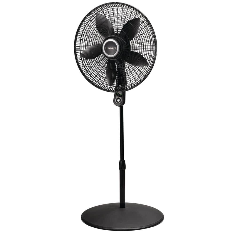Lasko Adjustable Height 57 In 4-Sp Oscillating Pedestal Fan Remote 20 In Blade