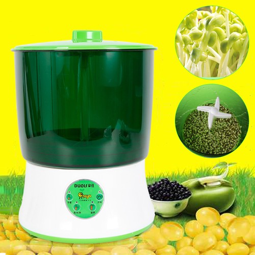 Digital Home Diy Bean Sprouts Maker 2 Layer Automatic Electric Germinator S G9B1