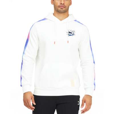 

Мужская белая повседневная верхняя одежда Puma KAid Pullover Hoodie 534745-02, Белый