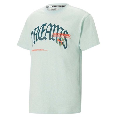 

Puma Childhood Dreams X Graphic Crew Neck Футболка с коротким рукавом мужская синяя повседневная, Синий, Puma Childhood Dreams X Graphic Crew Neck Short Sleeve T-Shirt