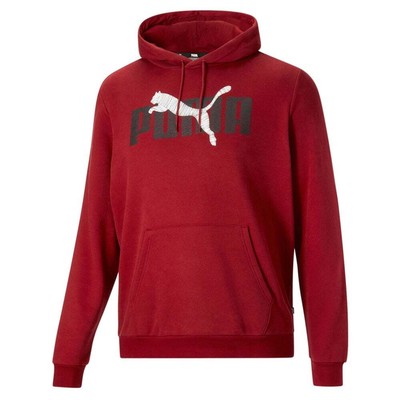 

Puma Layered Big Tall Graphic Pullover Hoodie Mens Size  Повседневная верхняя одежда 848, Красный