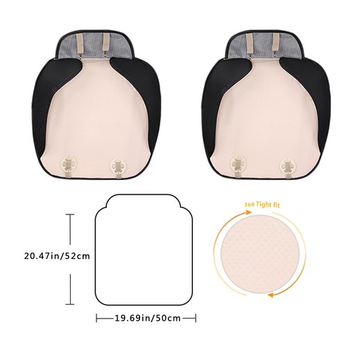 Full Surround Front Car Seat Cover Leather Pad Mat Auto Chair Cushion Protector