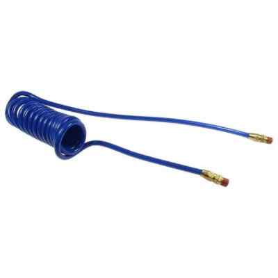 Coilhose PR14-30B-B53 Self-Storing Blue Poly Air Hose: 125psi, 1/4'' ID x 30'