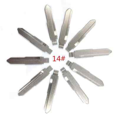 10pcs/lot Type 14# Metal Blank Uncut Flip KEYDIY/VVDI/JMD Remote Key Blade