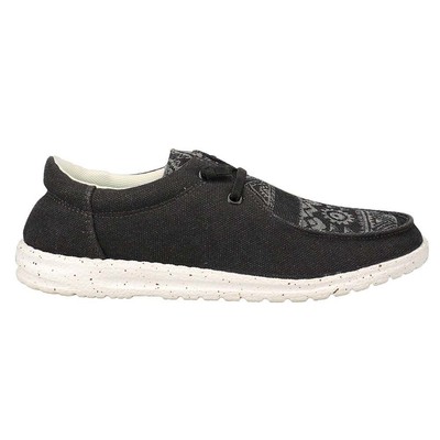 

Roper Hang Loose Slip On Womens Black Flats Casual Casual 09-021-1793-3182, Черный, Roper Hang Loose Slip On