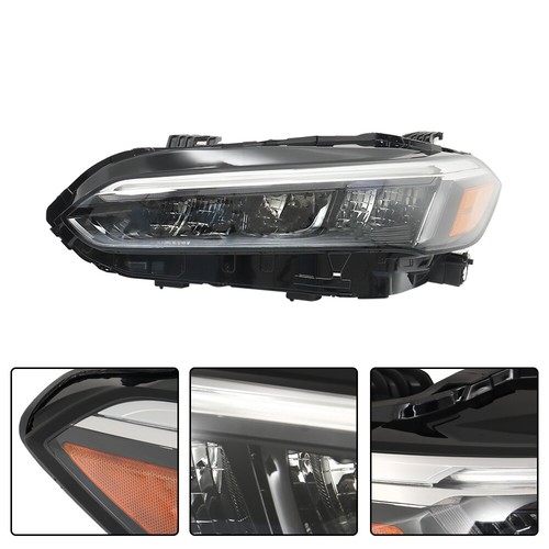 Labwork Right+Left Headlights For 2022 2023 Honda Civic Sport/Touring LED Black