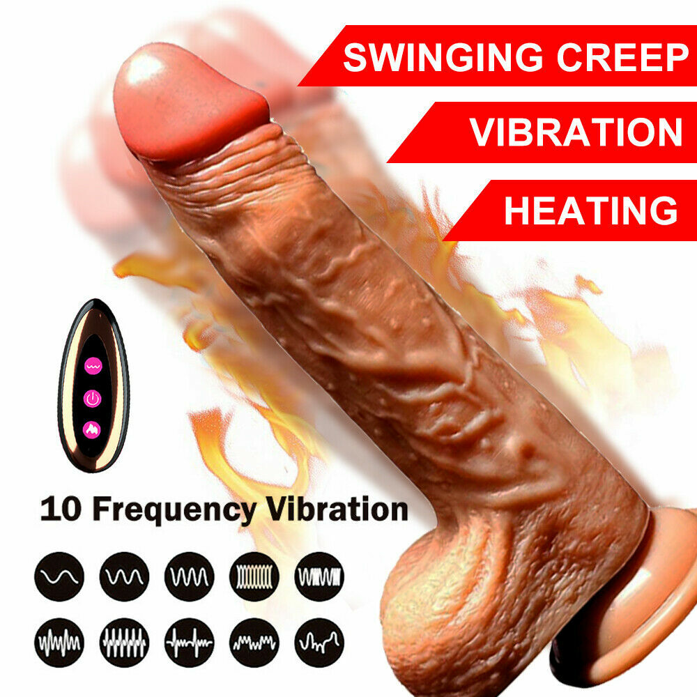 Realistic Wireless Control Vibrating Rotating Heated Multi Speed Suction Dildo  - Picture 3 of 8