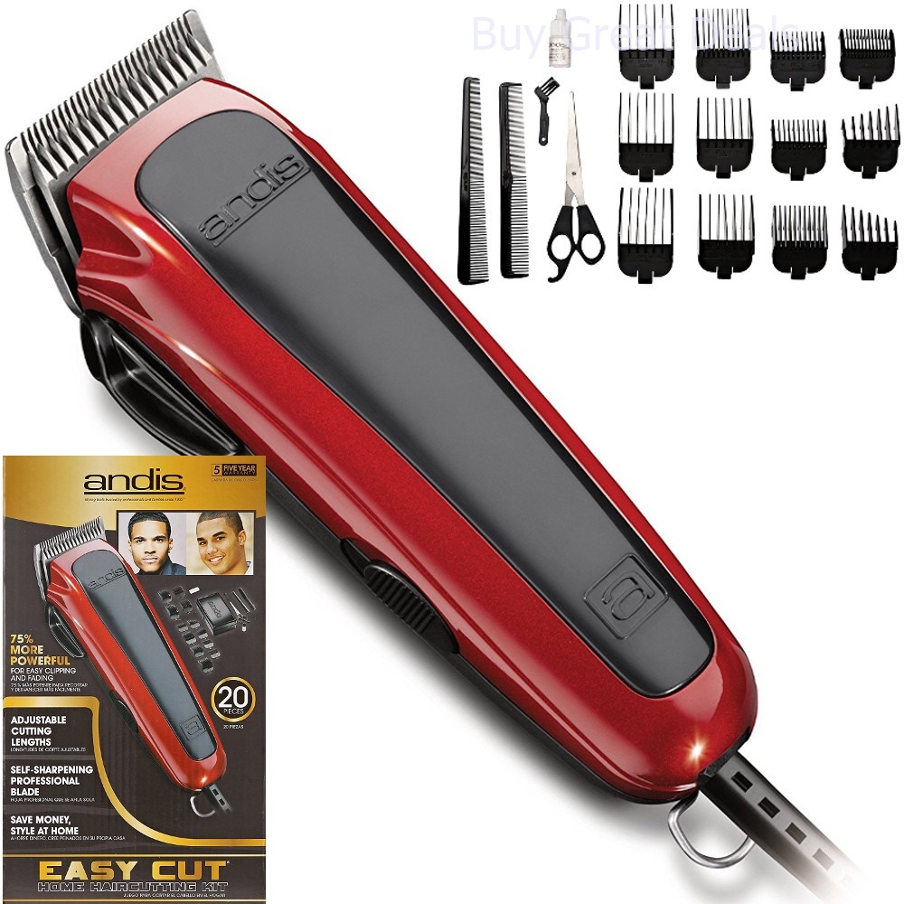 Professional Barber Set Shaver Clipper Trimmer Combo Andis 20Piece