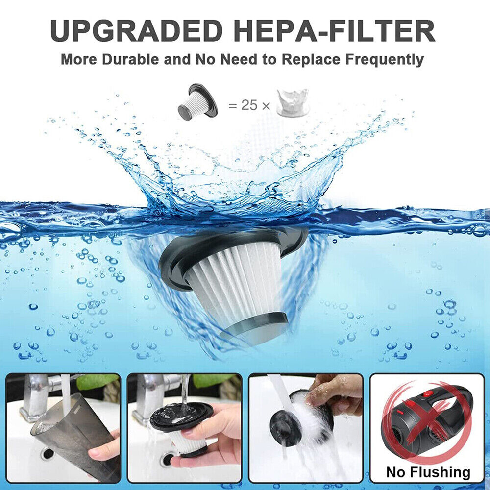 29000Pa Peak Cordless Hand Held Vacuum Cleaner Portable Car Auto Home Wireless