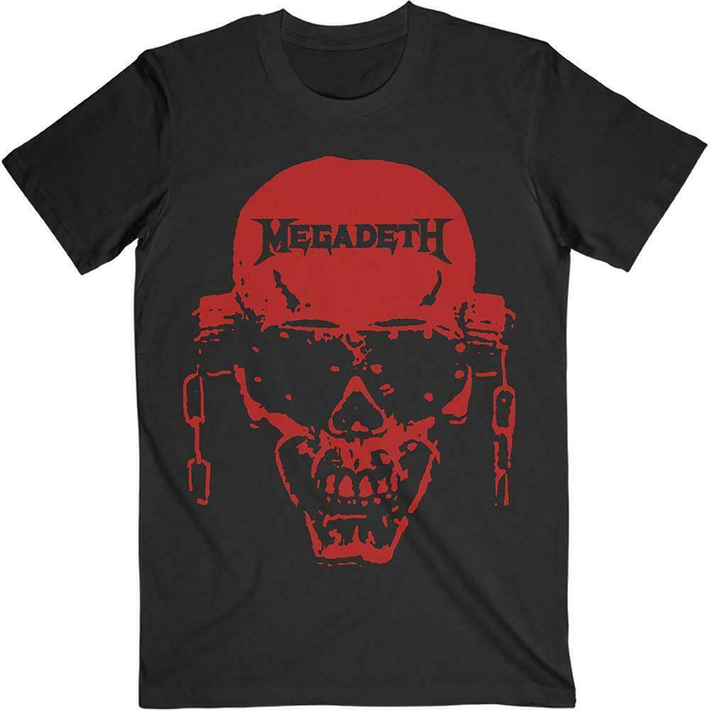 MEGADETH USEDTシャツ Lサイズ Megadeth Band Skull Men T-shirt Black Cotton Tee All Sizes S