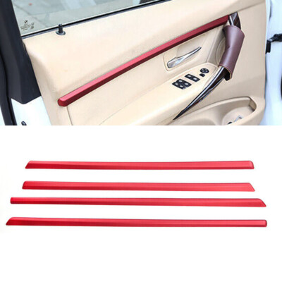4pcs/set Interior Door Panel Strip Set Trim For BMW 3 Series F30 F31 2012-2019