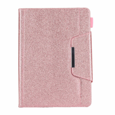 Luxury Bling Folio Leather Wallet Stand Magnetic Smart Case Cover For iPad Model