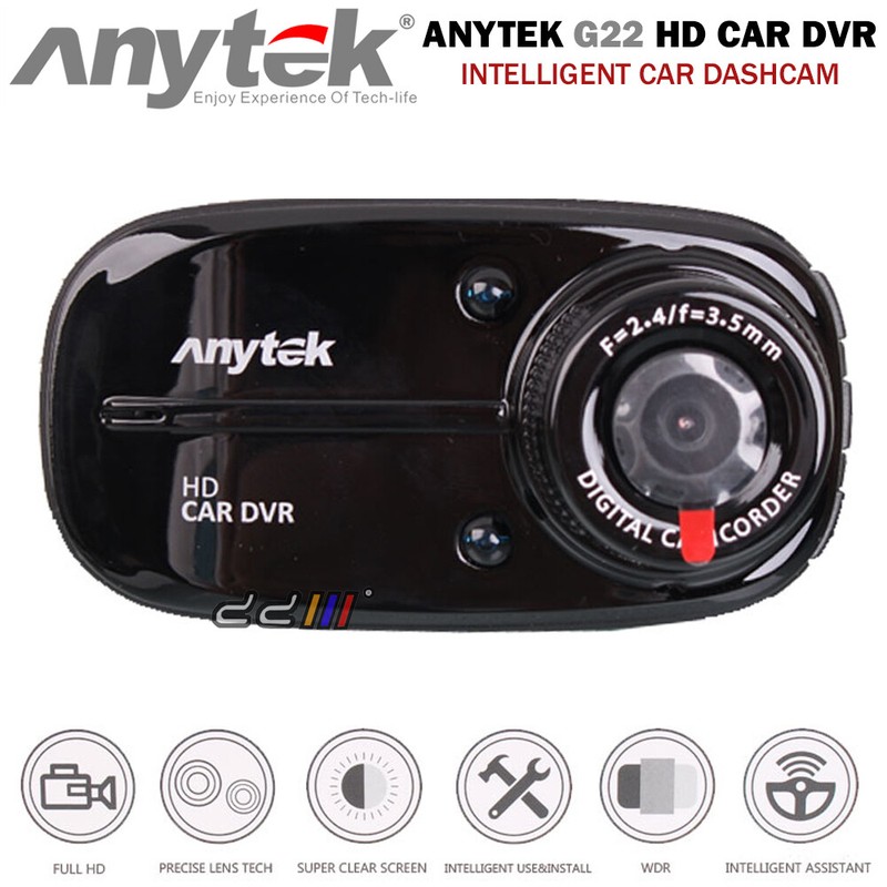 ANYTEK G22 Intelligent 1080p Full HD Car Dash Cam Video Driving Recorder DVR.