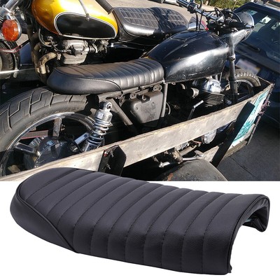 Vintage Motorcycle Cafe Racer Seat Flat Saddle For Honda CB750 125 250 350 450