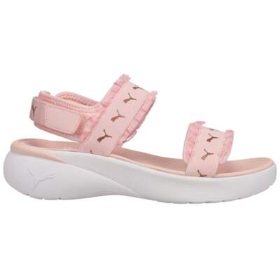 

Женские розовые повседневные сандалии Puma Ruffle Sportie Backstrap 382085-01, Розовый, Puma Ruffle Sportie Backstrap