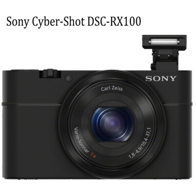 Sony Cyber-Shot DSC-RX100 Black 20.2MP Compact Digital Camera  w/battery