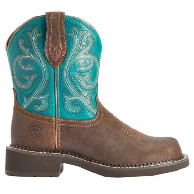 Женские коричневые повседневные ботинки Ariat Fatbaby Heritage Round Toe Cowboy 10042463