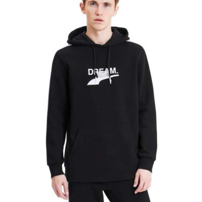 

Мужская черная повседневная верхняя одежда Puma Avenir Pullover Hoodie 596459-01, Черный