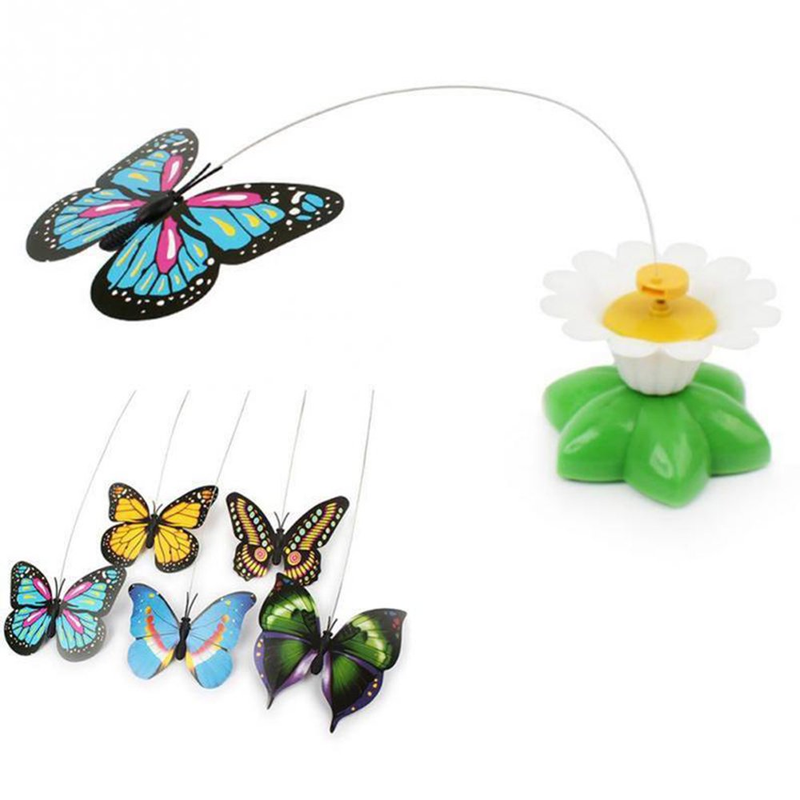 Interactive Cat Toy Automatic Rotating Flying Butterfly Electric Hummingbird Fly