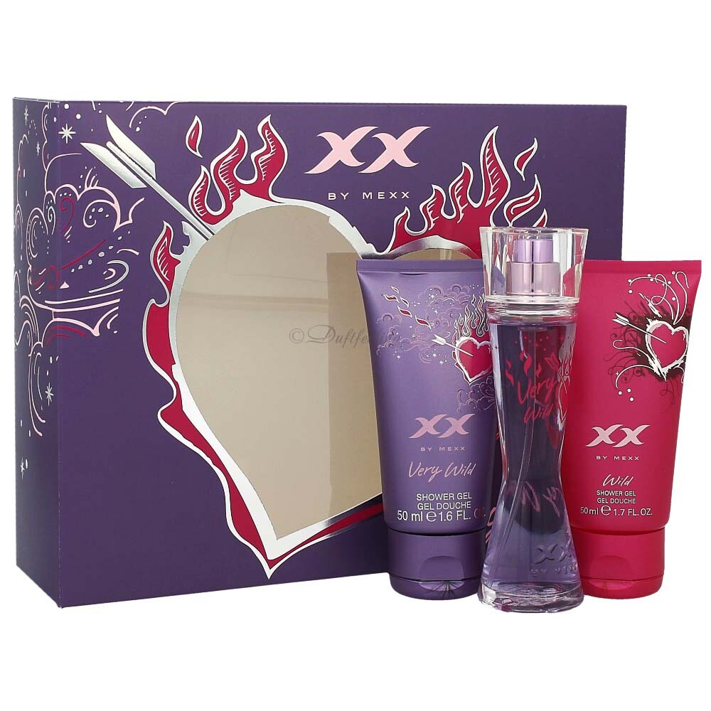 XX by Mexx Very Wild Edt 20 ml + Mexx Wild Shower gel 50 ml + Mexx Very Wild Sho