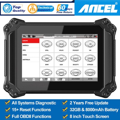 ANCEL V6 Car OBD2 Diagnostic Tool ECU Coding Bidirectional Full Systems Scanner