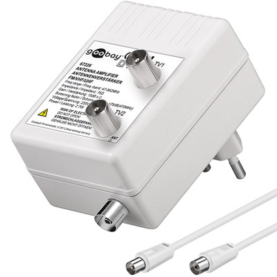 Antennen Verstärker für Kabel TV & Radio, DVBT / DVBT2 HD I 15dB I DHL Paket