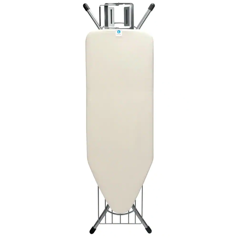 Ing Board C Steam Iron Linen Rack Ecru Cream Cover & Silver 