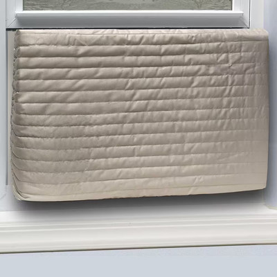 Indoor Air Conditioner Cover,17 in. x 25 in. Quilted Fabric, Frost King