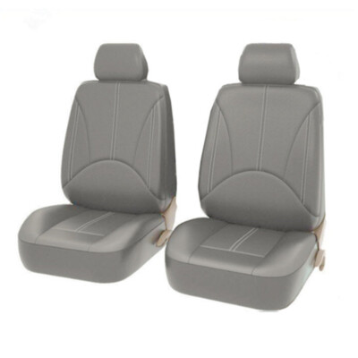 2PC For Dodge Ram Car Front Seat Cover PU Leather Full Set Front Rear Protector
