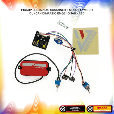 Sustainer Pickup 3 Mode Humbucker Model Color Red